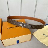 Cheap LV Flowergram 30mm Reversible Belt