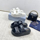 Prada Padded Nappa Leather Sandals