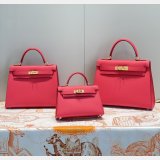 High Quality Replica Hermes Epsom Kelly 19/25/28CM Red Bag For Sale