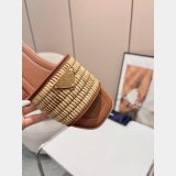7 Star Prada Raffia Slides