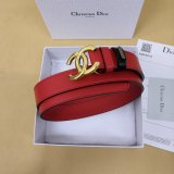 Best Replica CC Double C Belt Red 1153