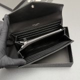 CASSANDRE MATELASSe LARGE FLAP WALLET IN GRAIN LEATHER