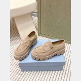 Prada suede women loafers