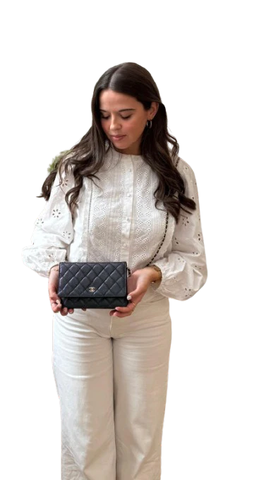 Preloved Chanel Black WOC 