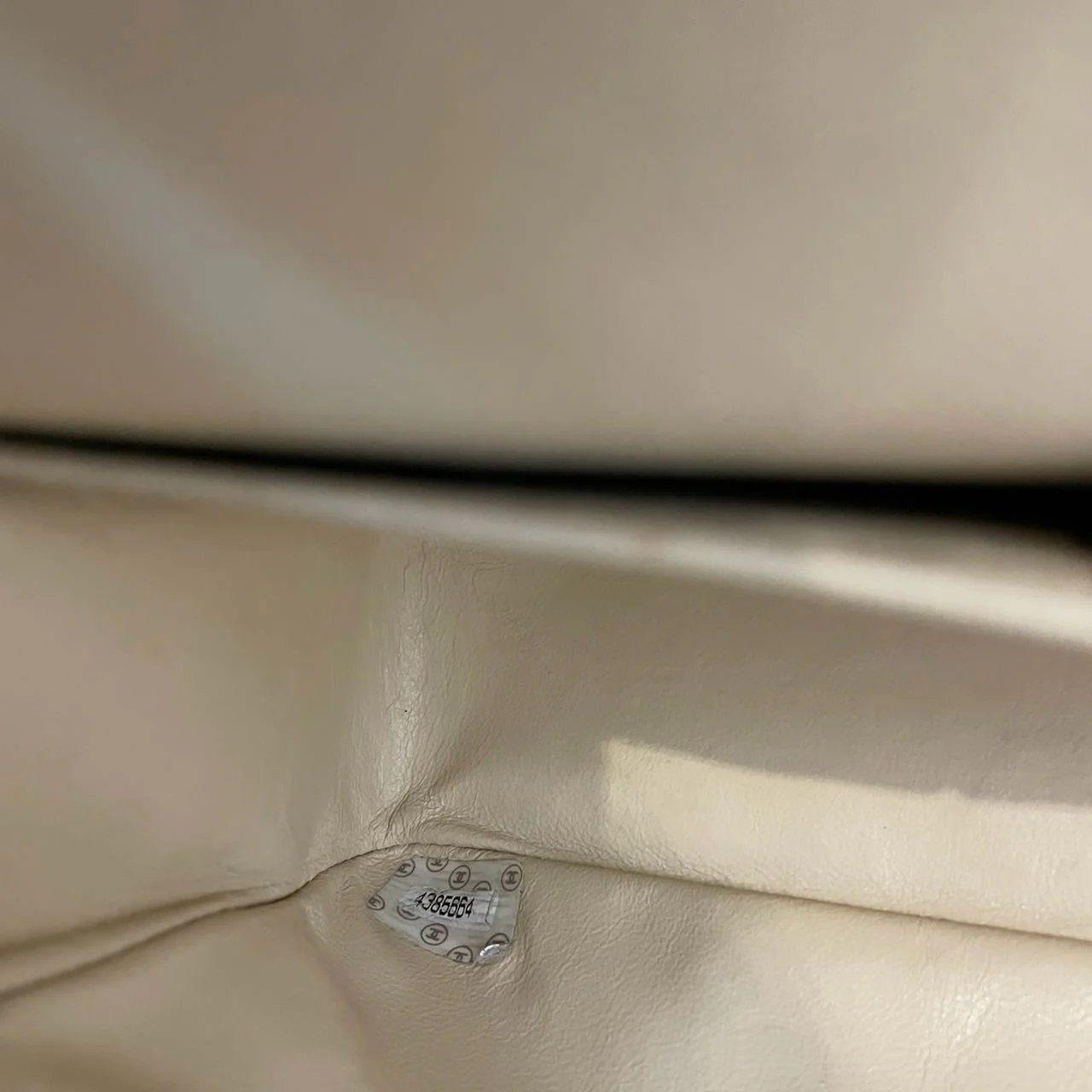 used-Chanel Vintage Beige Quilted Leather small timeless Double Flap Bag with 24K Gold Hardware-MILOURA