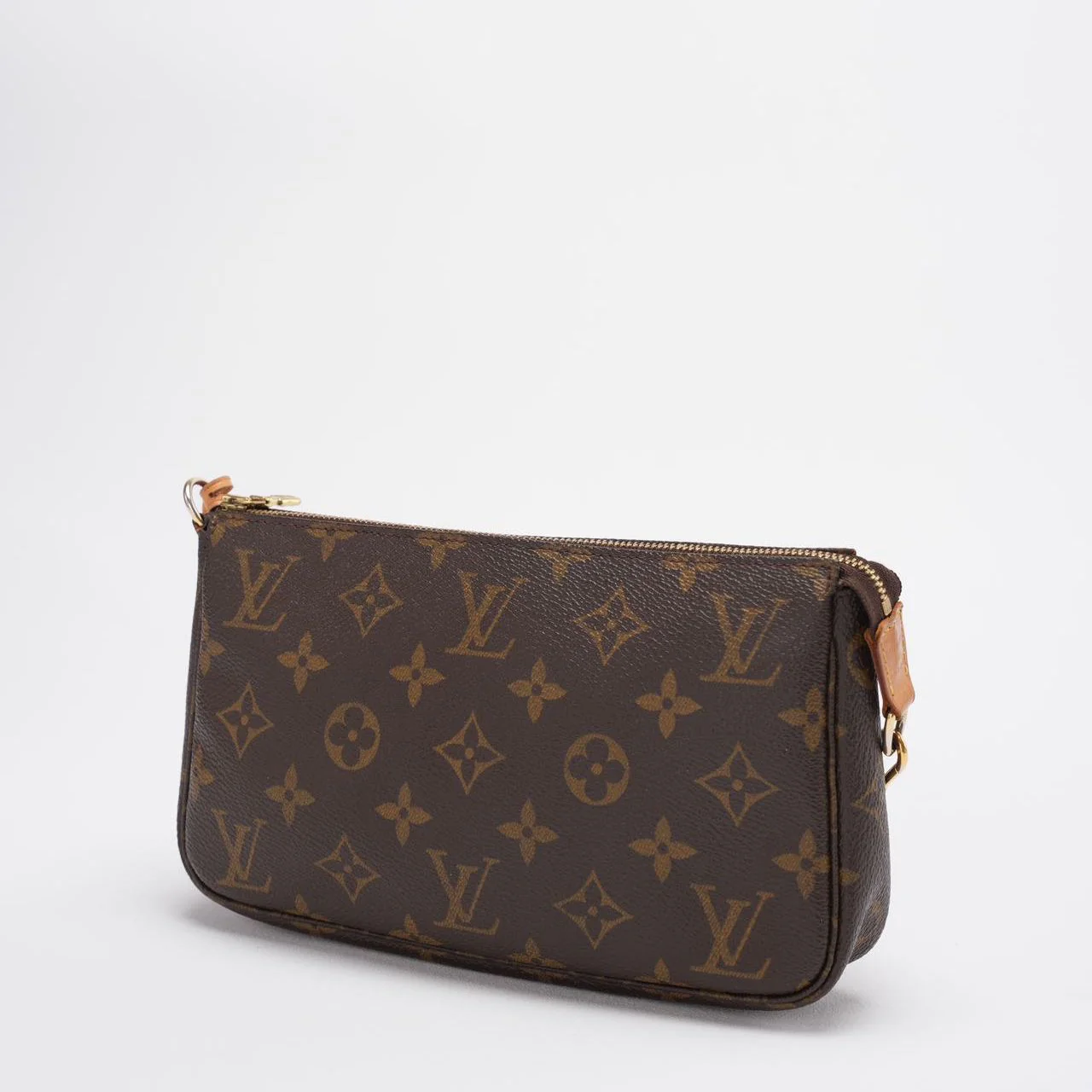 Louis Vuitton Pochette Monogram Canvas Accessoires Pouch Brown