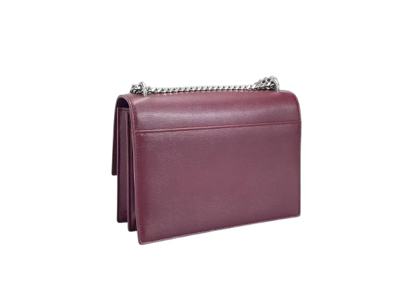 used-Saint Laurent Sunset bag in Burgundy-MILOURA