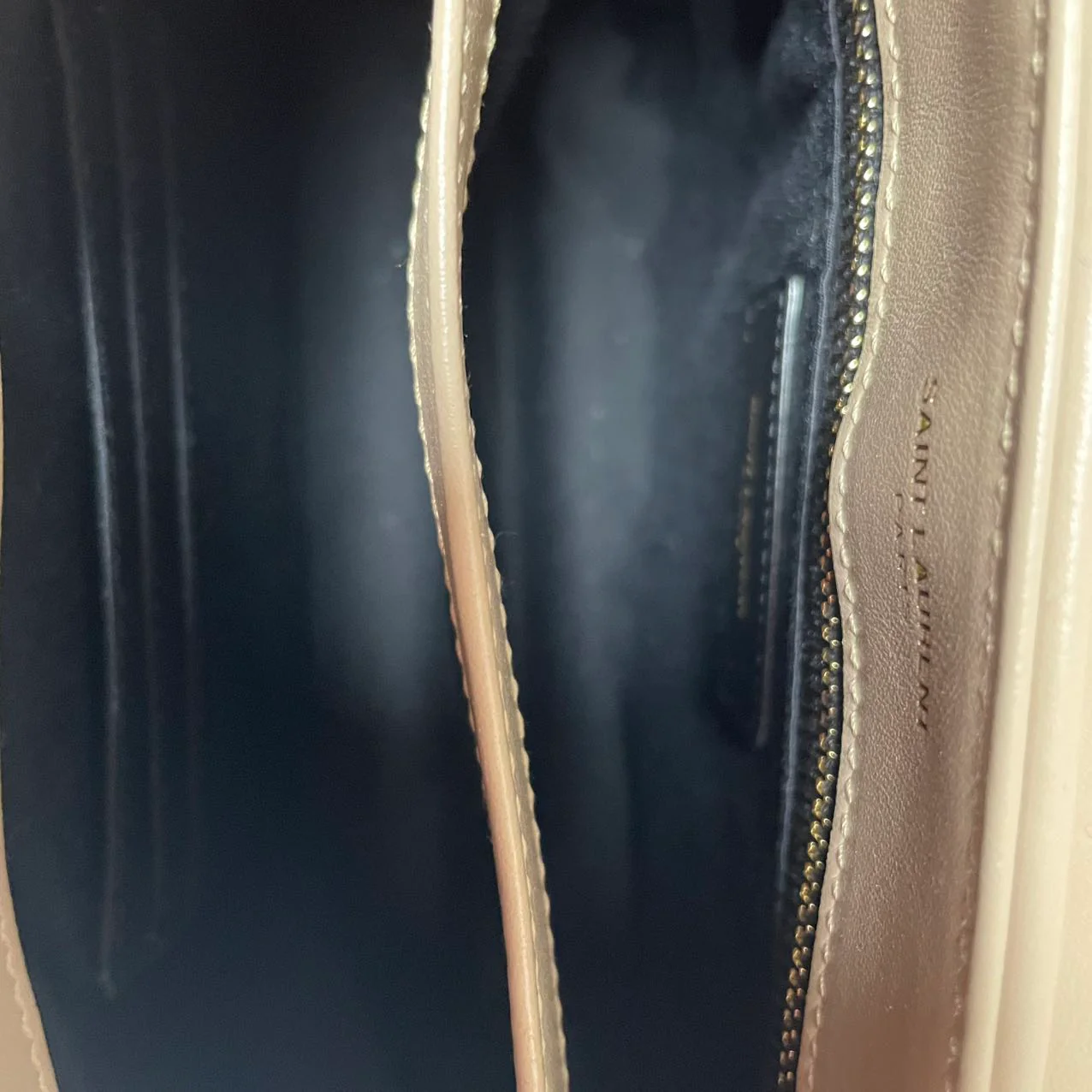 Saint Laurent LouLou Toy Crossbody Leather Dark Beige 2020