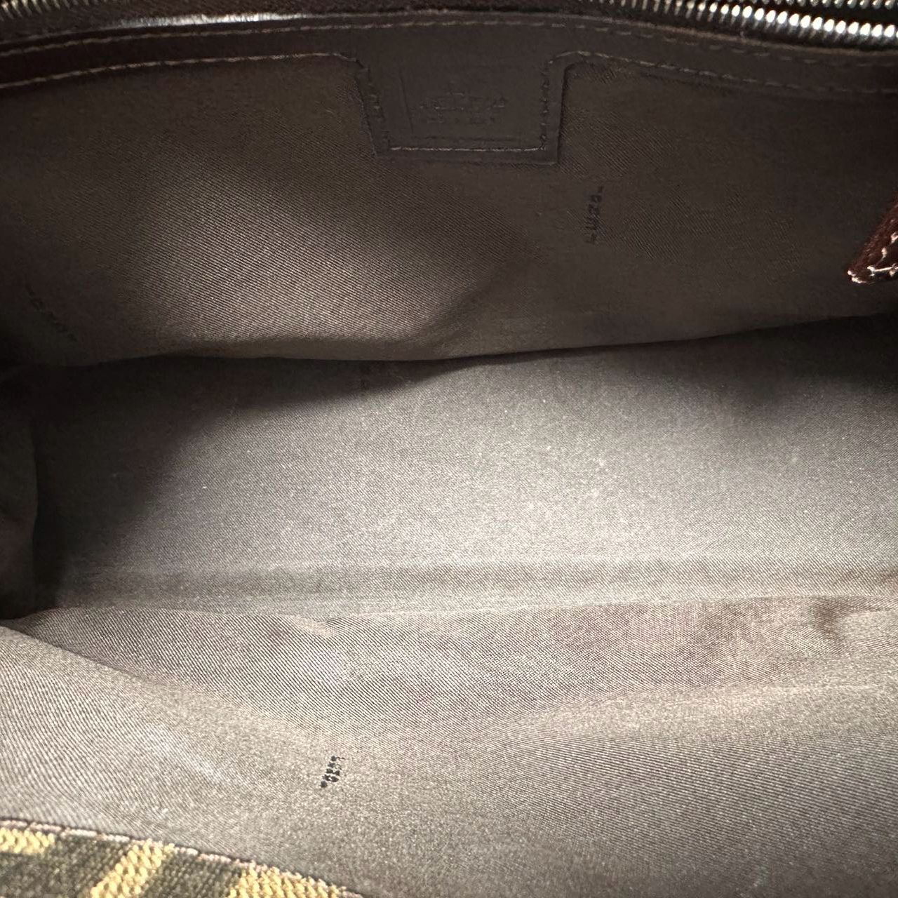 Fendi Vintage Zucca Double Top Handle Bag