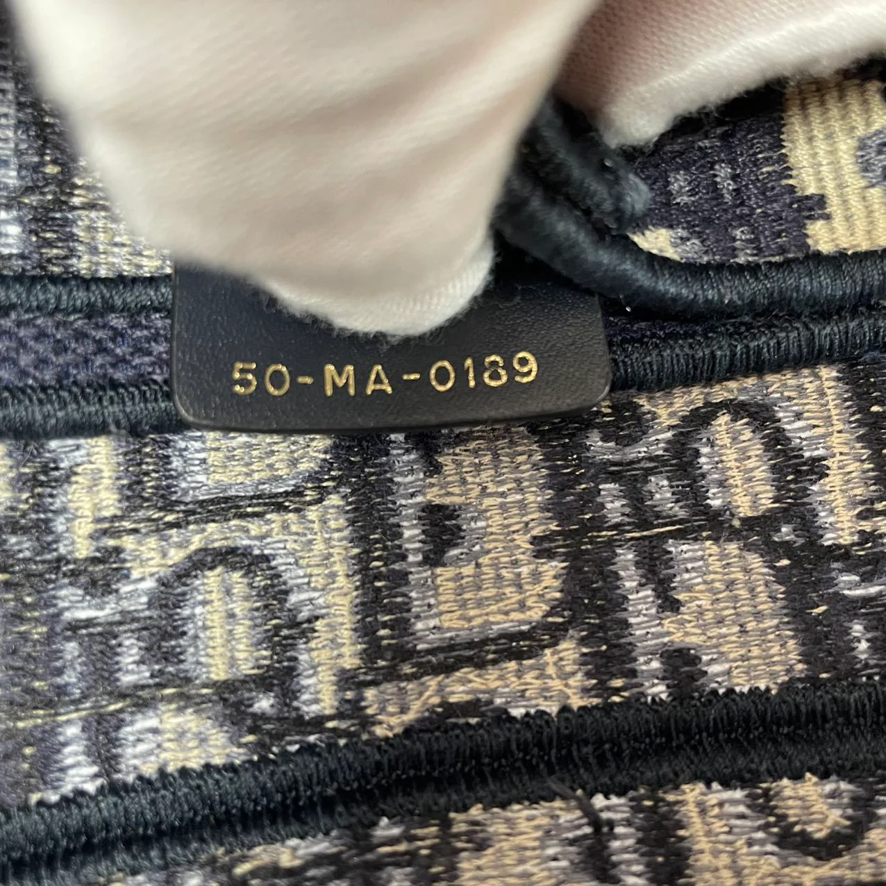 Christian Dior Medium Saddle Oblique Canvas Blue 2019