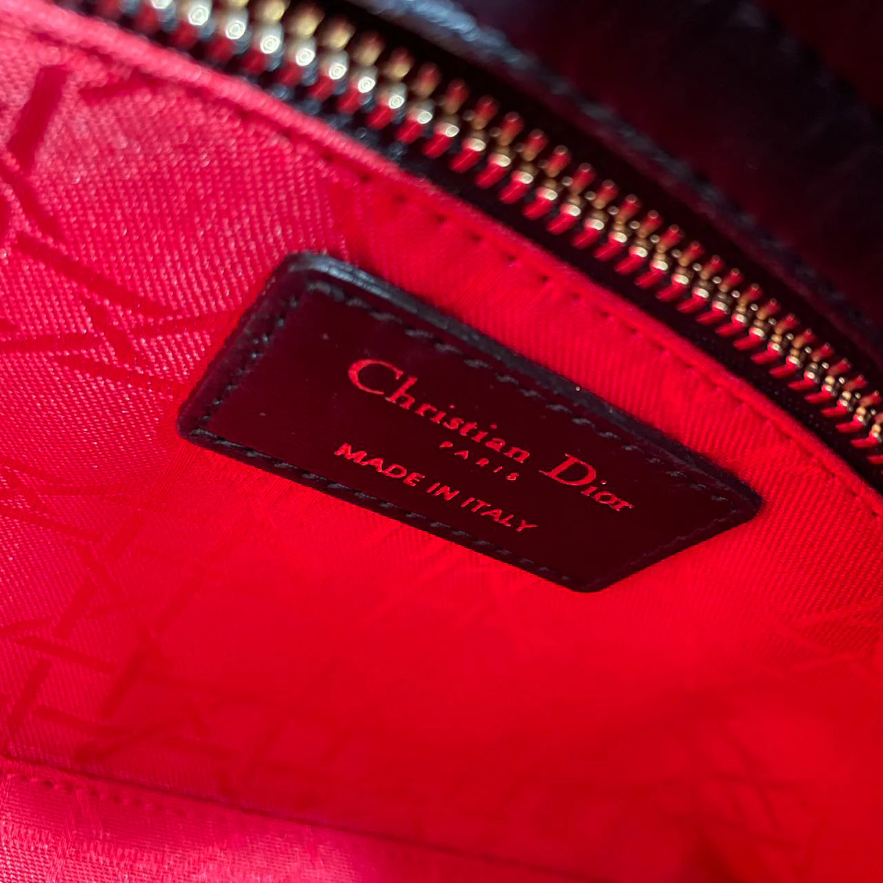 used-Christian Dior Black Small Lady Dior Bag in Cannage Lambskin Leather with Gold Hardware-MILOURA