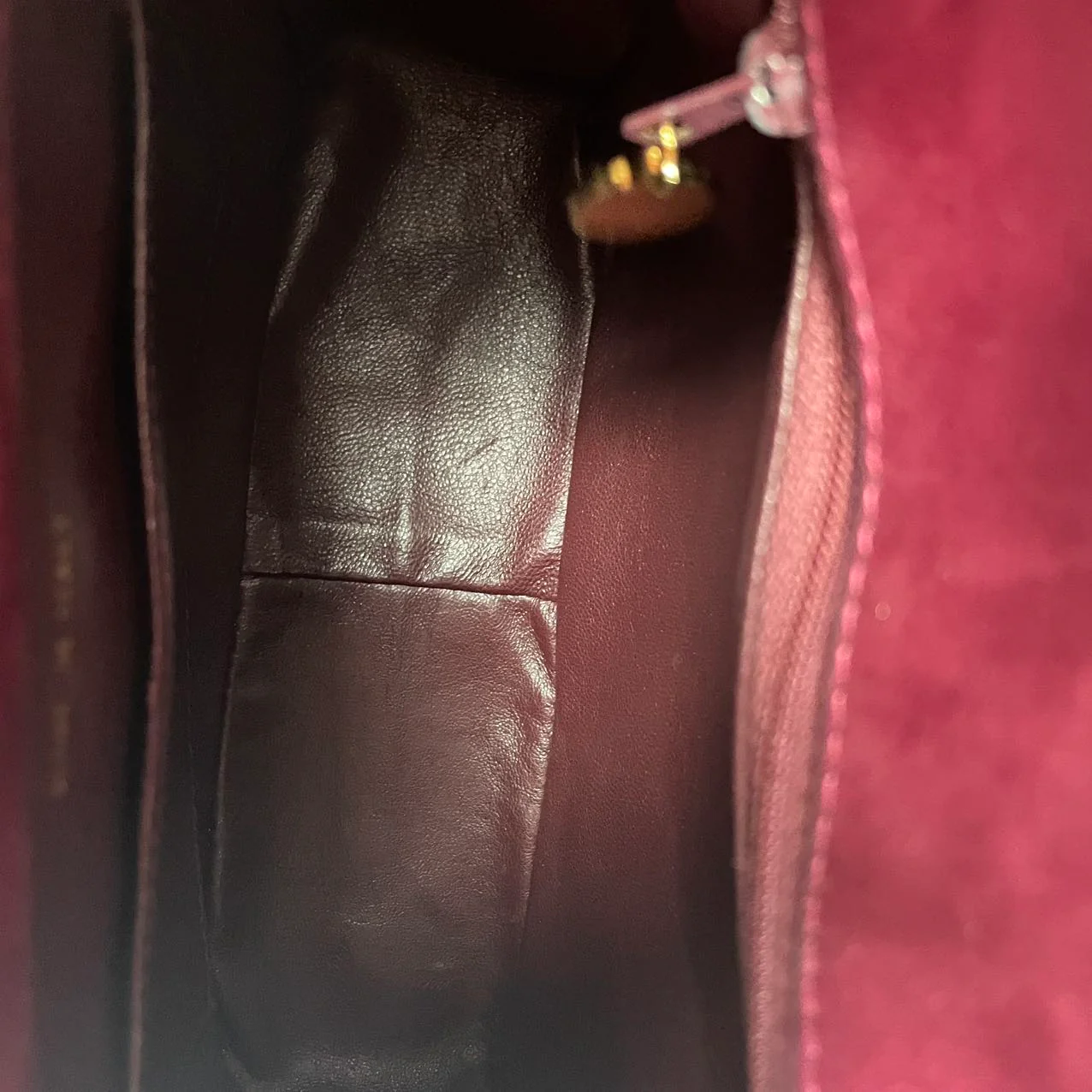 Chanel Vintage Burgundy Red Velvet Mini Square Flap Bag 1997