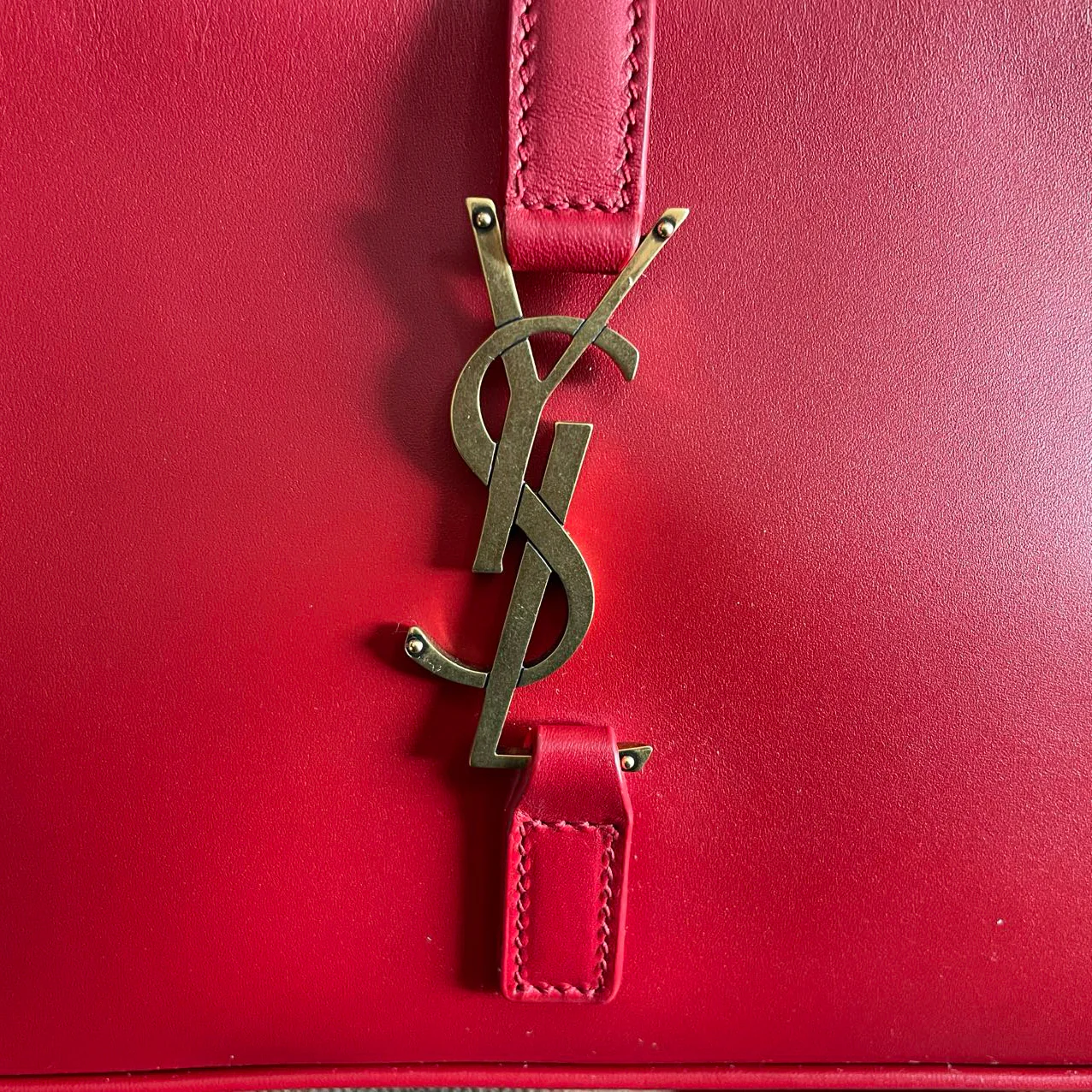 used-Saint Laurent Le 5 À 7 Logo Plaque Hobo Bag-MILOURA