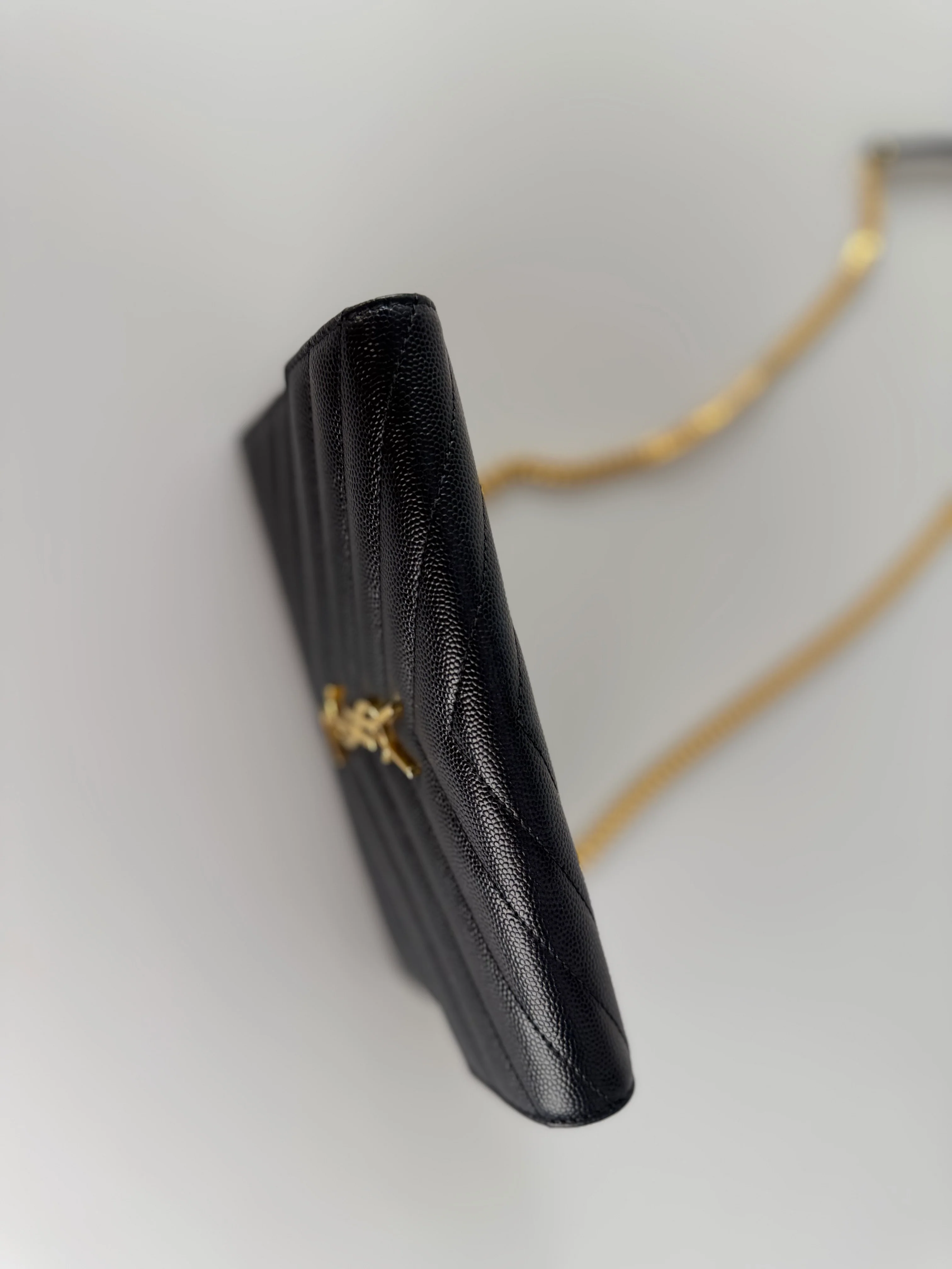 used-Saint Laurent YSL Chain Wallet Monogram NeroWallet On A Chain bag-MILOURA