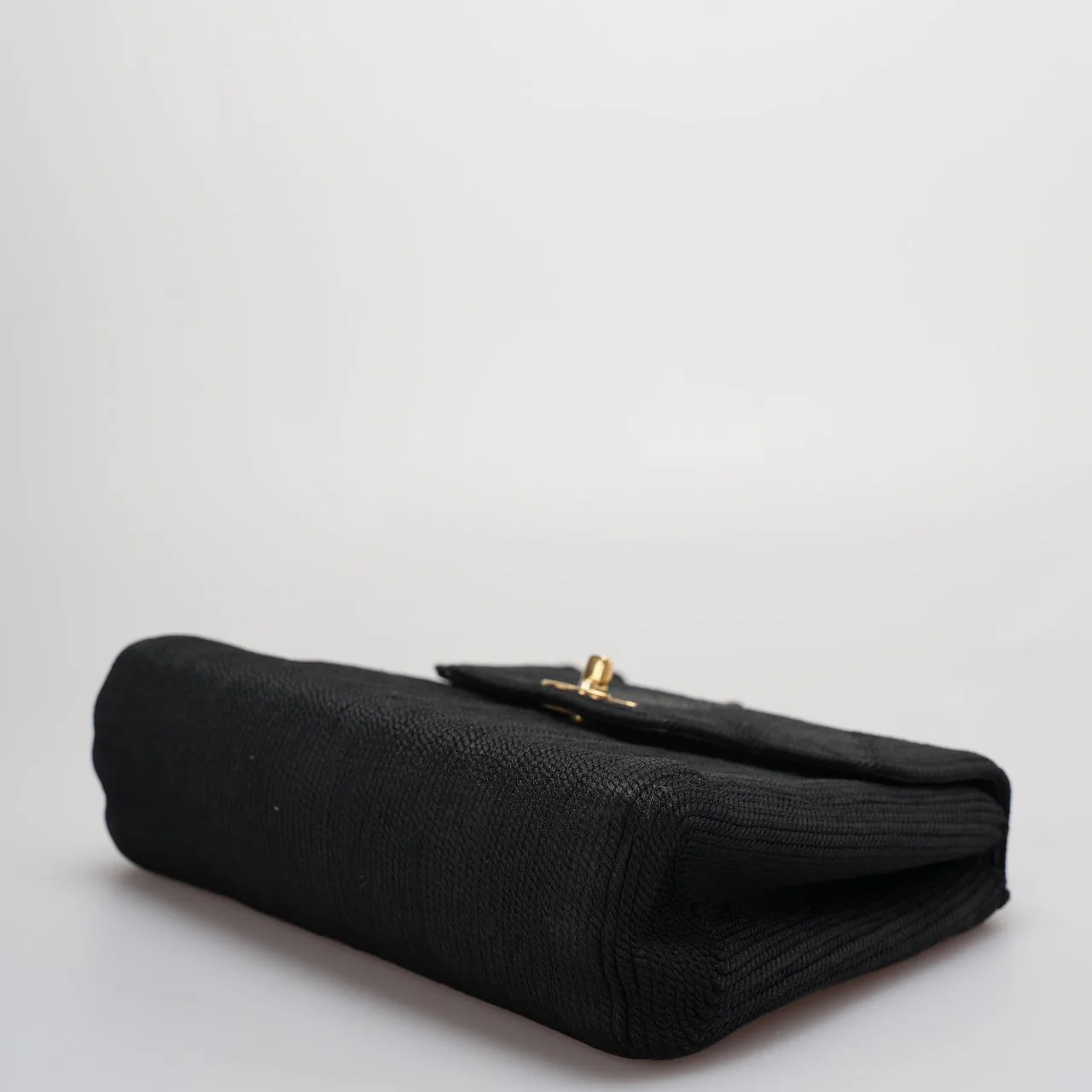 used-Chanel Vintage Silk Rope Mini Kelly Flap Bag 24K Gold Hardware 1997 Woven-MILOURA