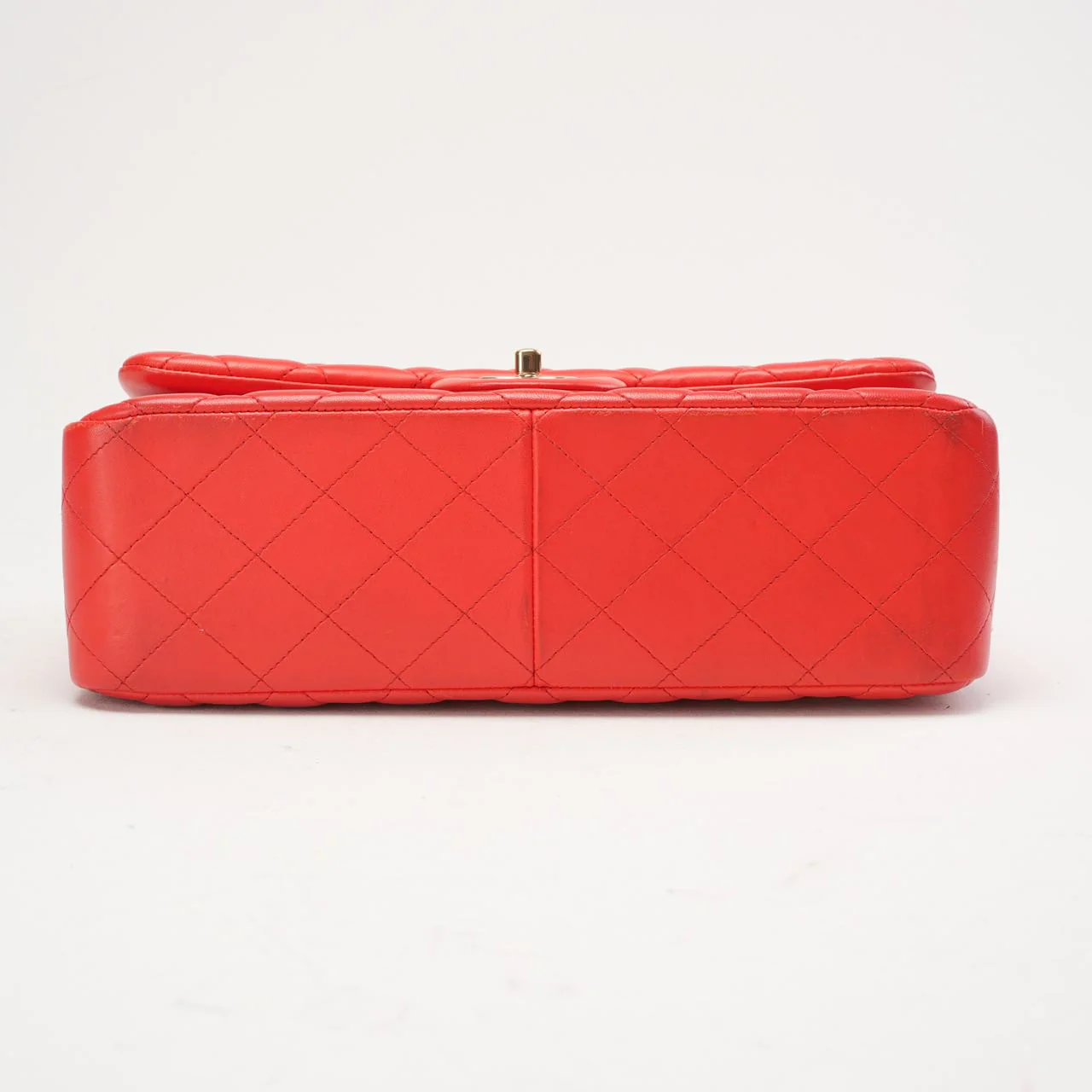 Chanel Classic Jumbo Double Flap Lambskin Red 2017