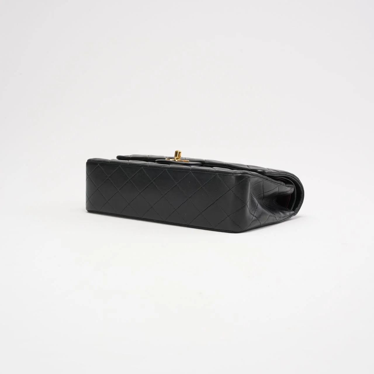 Chanel Black Vintage Classic Medium Double Flap Bag 1997