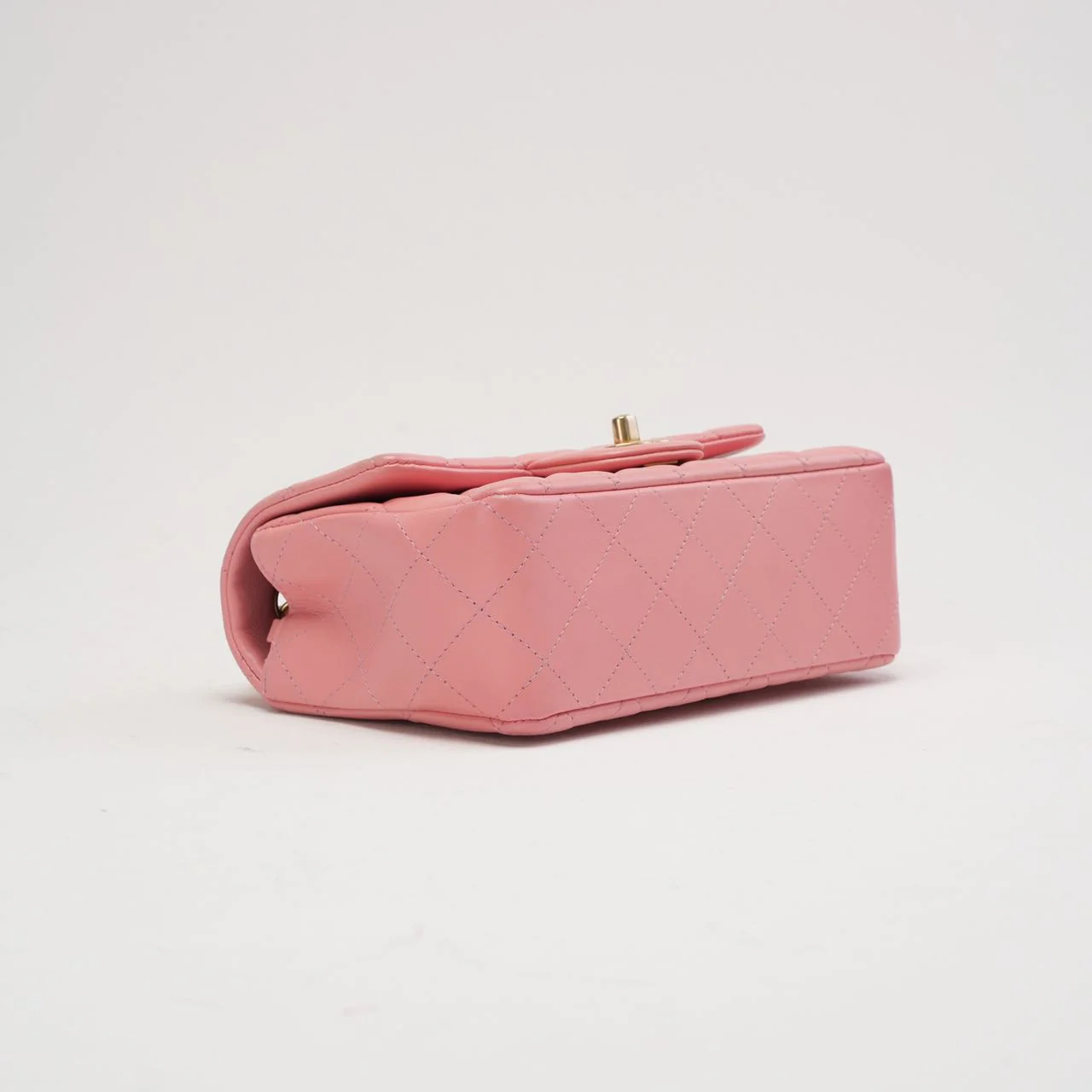 Chanel Pink Mini Rectangular Classic Flap Bag 2019