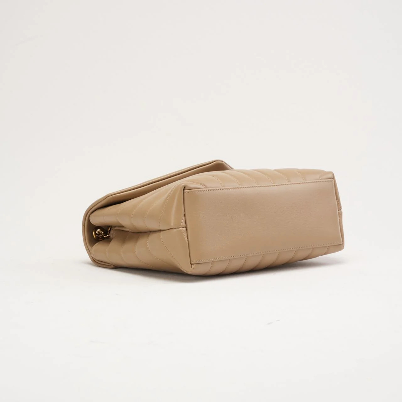 Saint Laurent Small Loulou Leather Dark Beige 2019