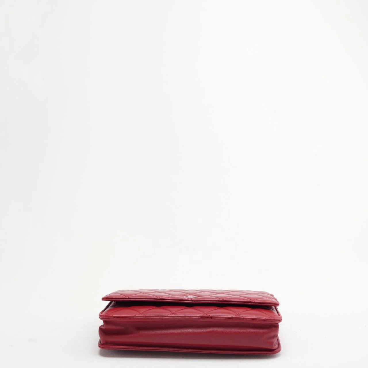 Chanel Red Wallet on Chain (WOC) Lambskin 2014