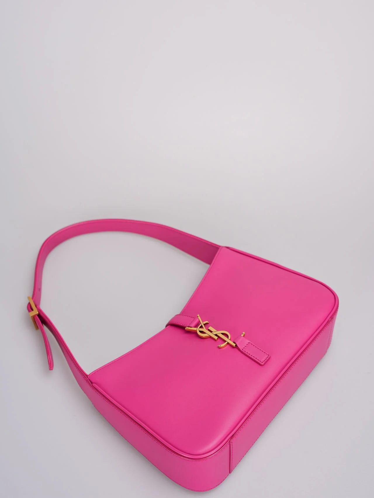 used-Saint Laurent 5 a 7 Fuchsia Hobo Bag-MILOURA