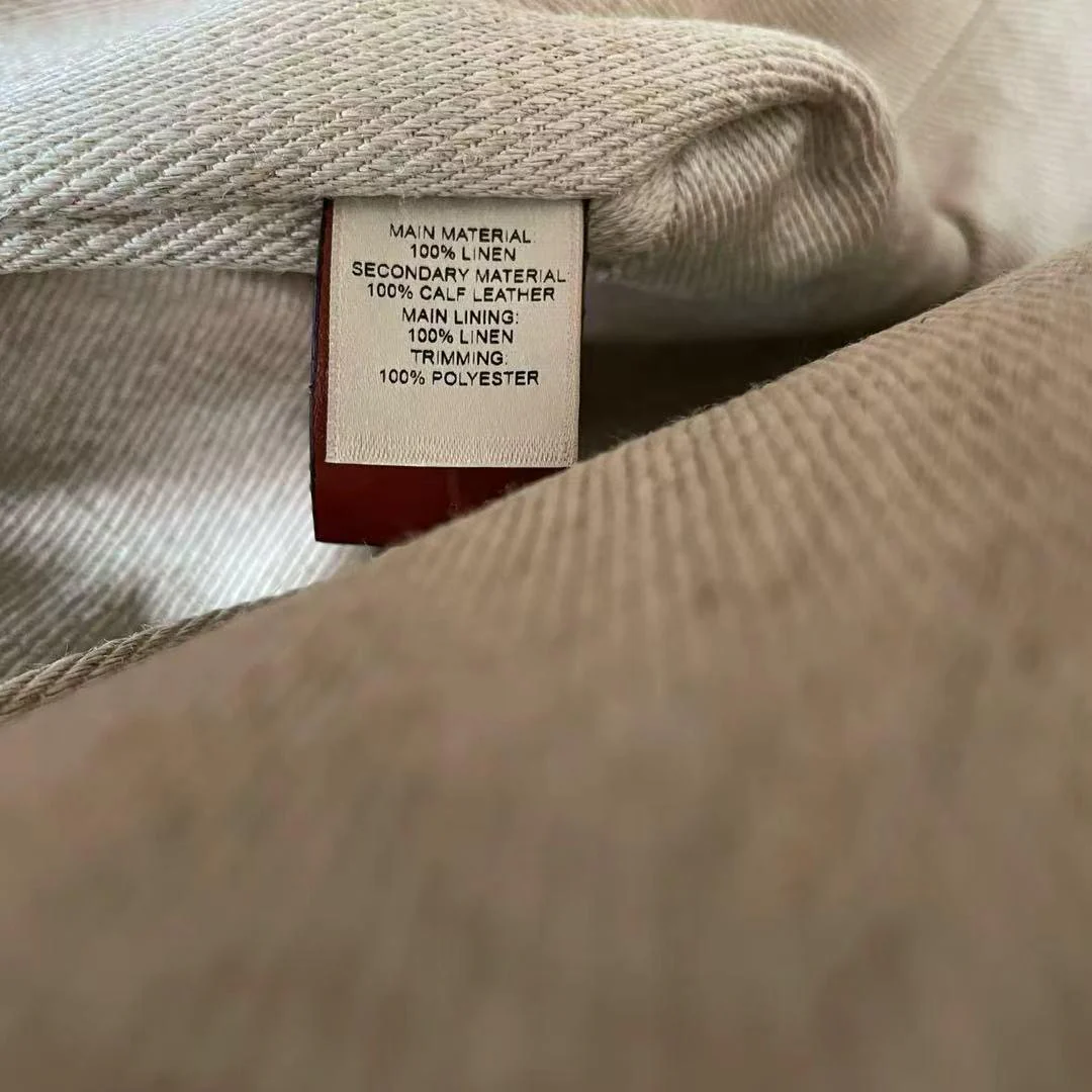 Chloe White Medium Woody Tote Bag Leinen