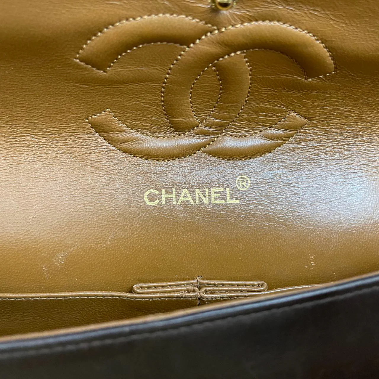 used-Chanel Vintage timeless Flap Bag in Chocolate Brown With Gold Hardware 24k Gold Hardware-MILOURA