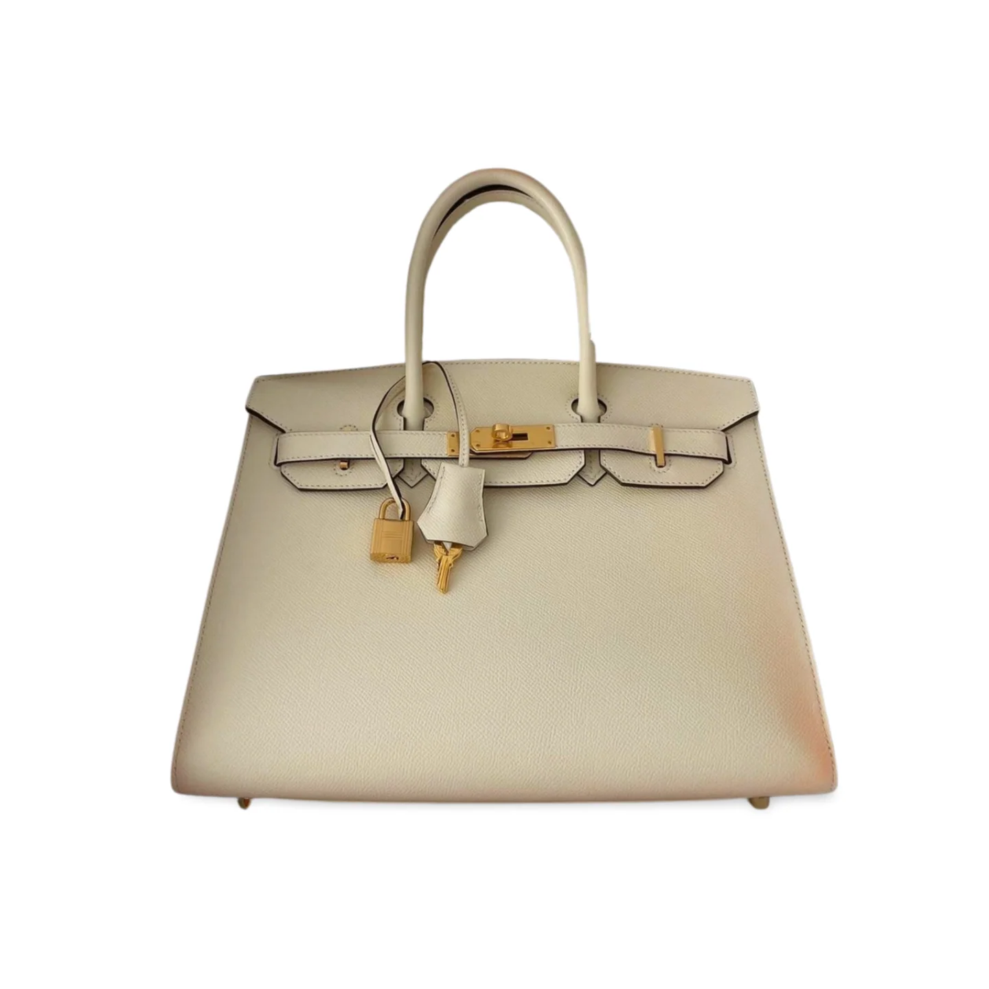 used-Hermes Birkin Bag 30cm Sellier in Nata Epsom Leather gold Hardware-MILOURA