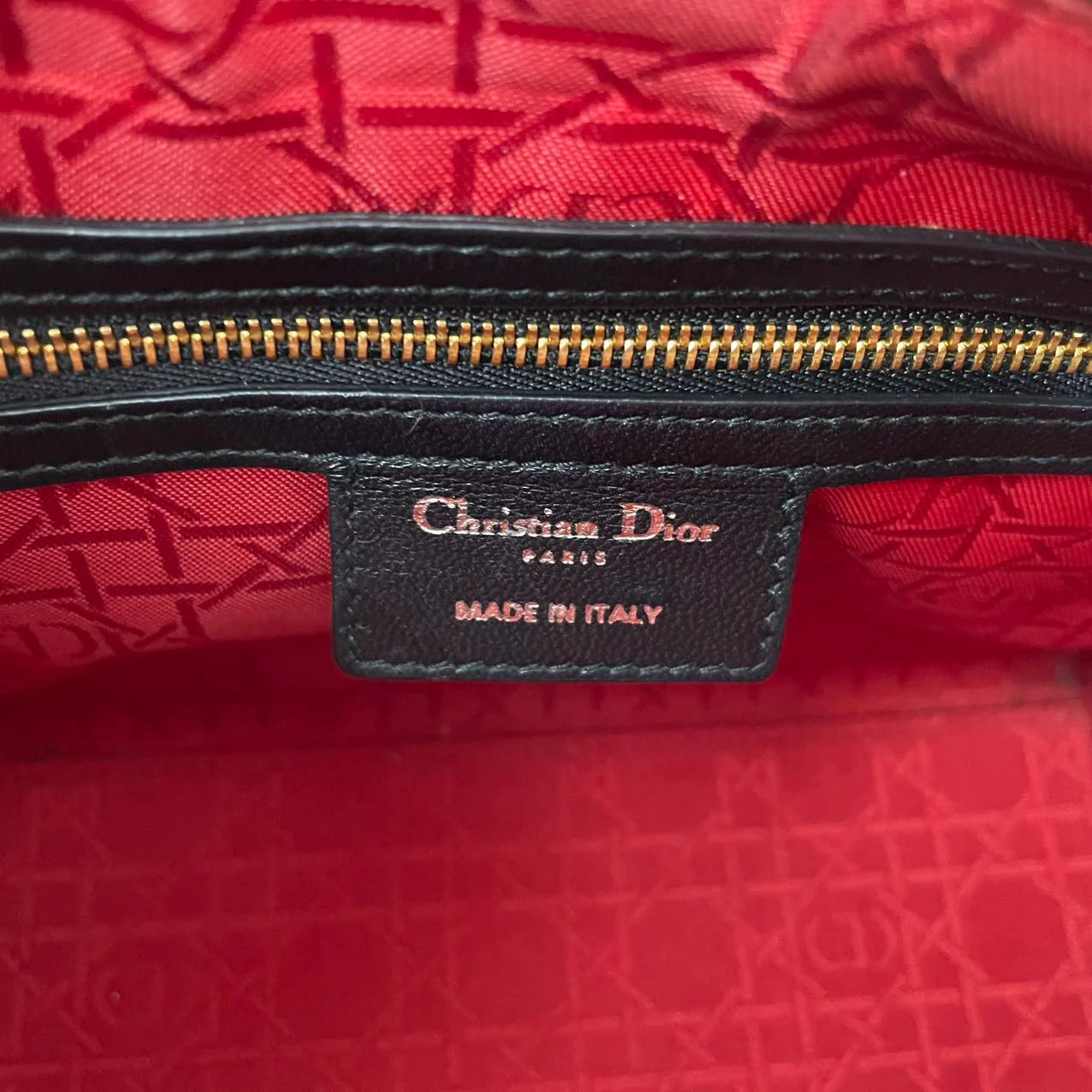 Dior Lady Medium Lamb Black 2015