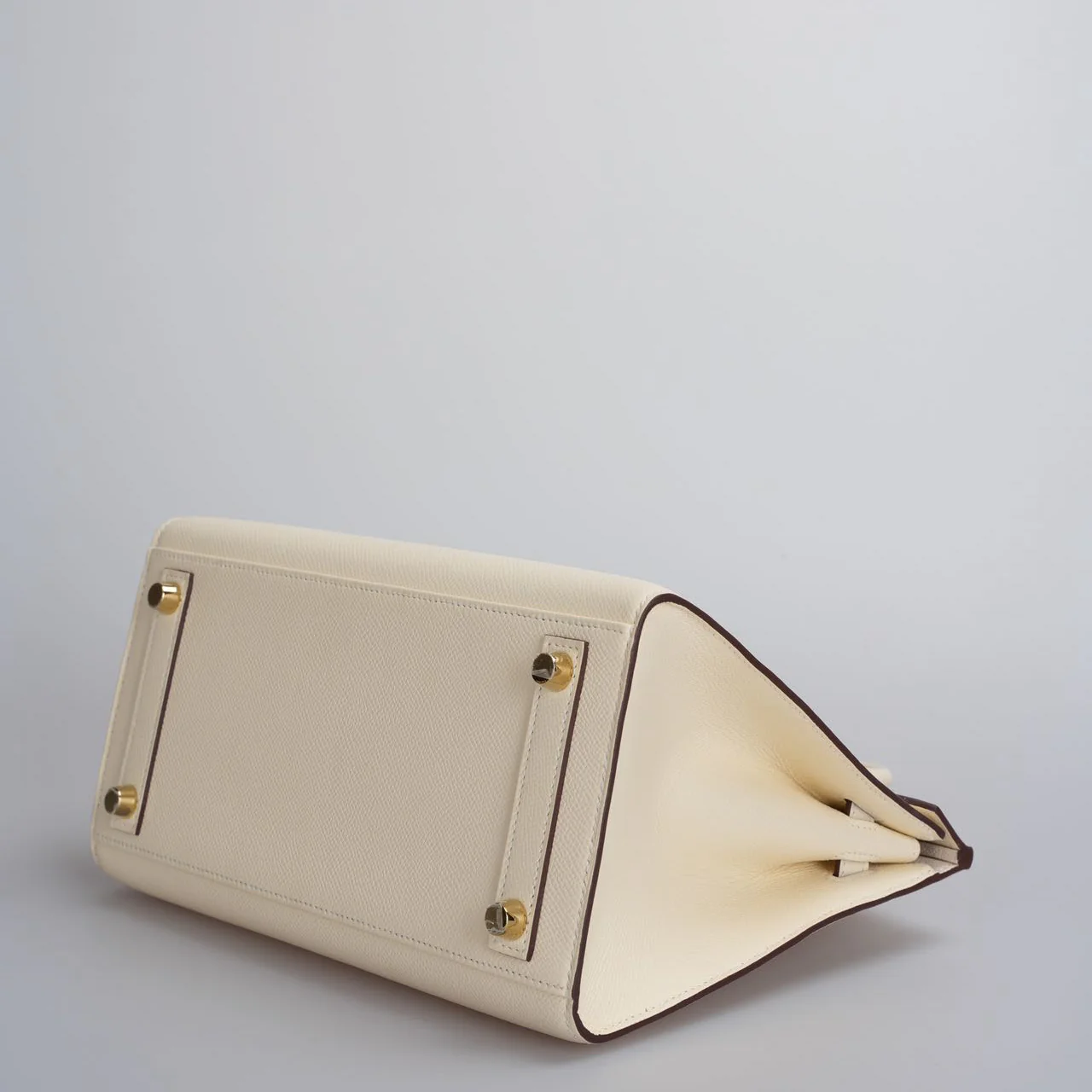 used-Hermes Birkin 25cm Sellier Bag in Nata Epsom Gold Hardware-MILOURA