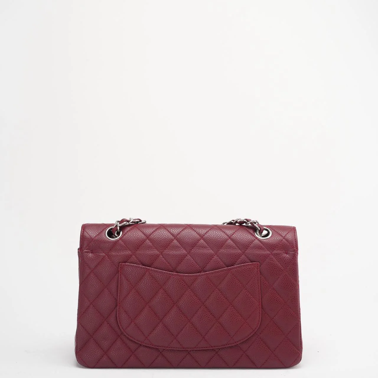 Chanel Burgundy Medium Classic Double Flap Caviar
