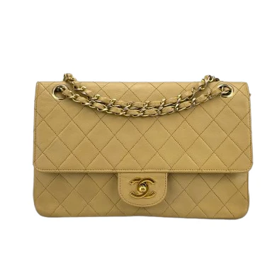 Chanel Beige Vintage Timeless Flap Bag Medium - Best Replica Bag Shop