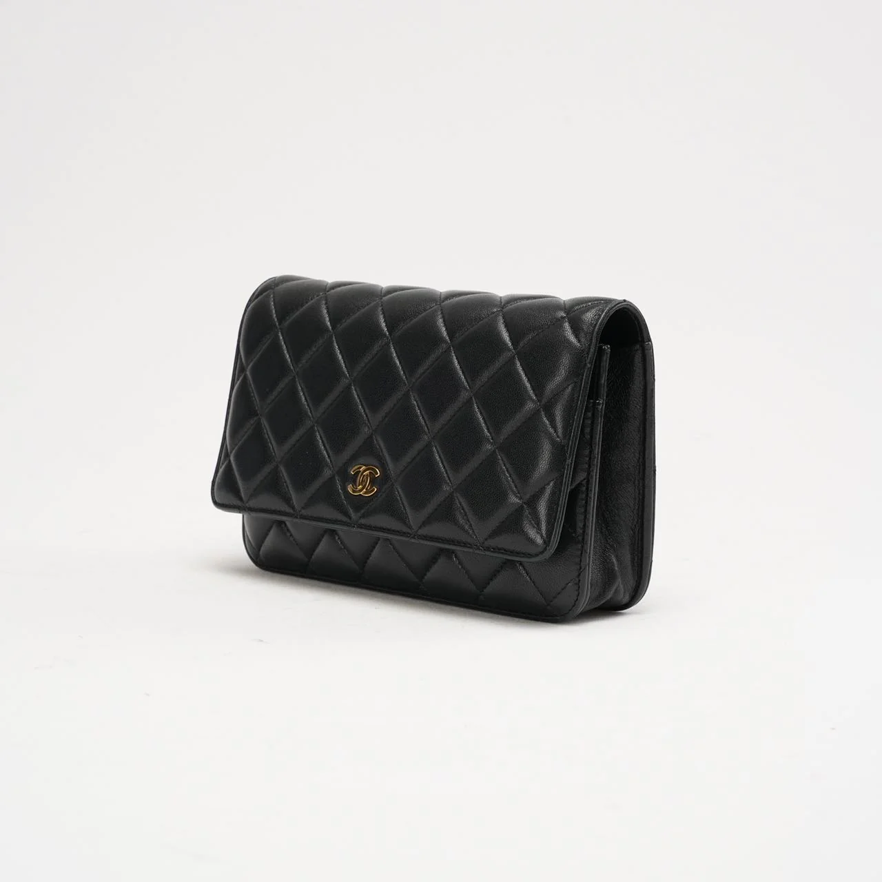 Chanel Black Classic Wallet on Chain (WOC) 2021