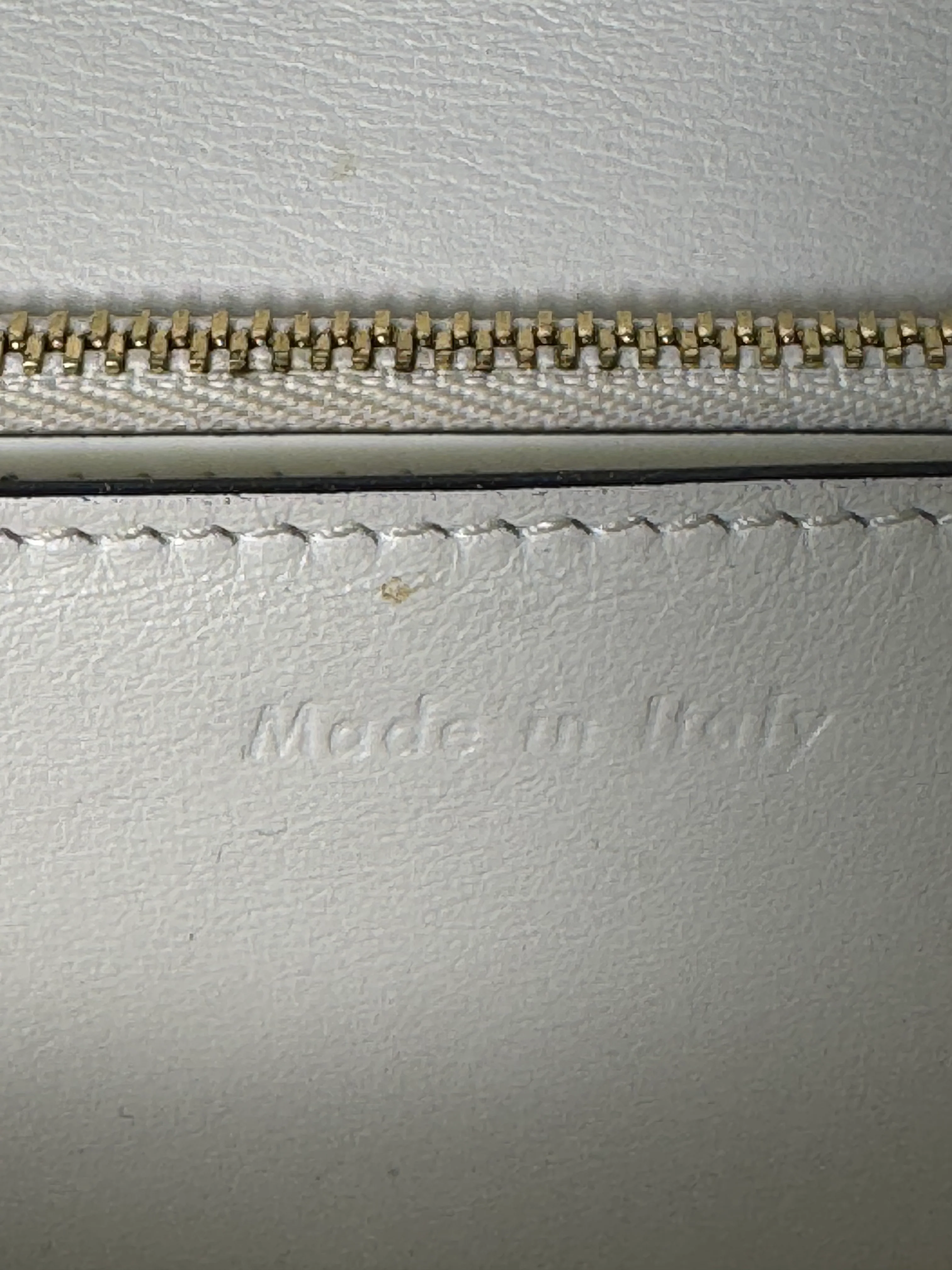 used-Celine bag Classic Box white leather shoulder bag-MILOURA