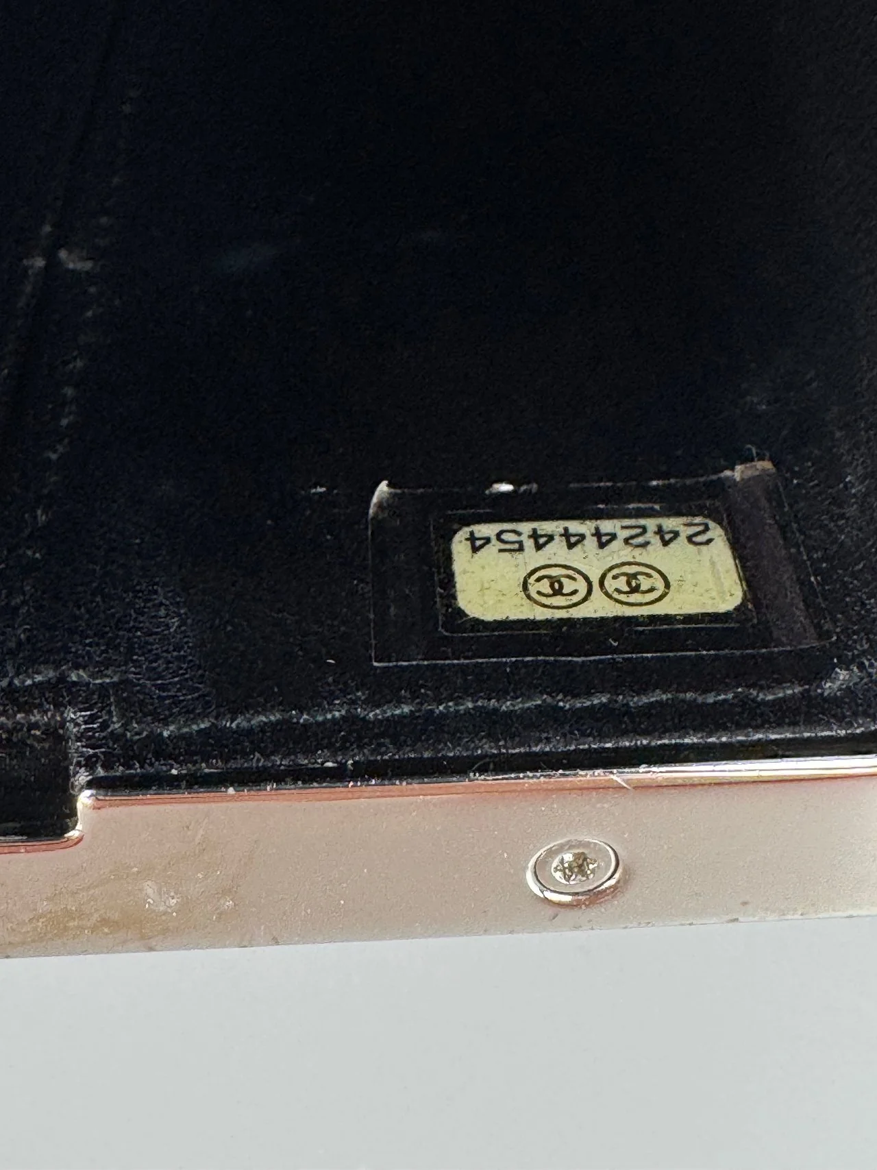 used-Chanel Plexiglass Crystal Robot Minaudiere Clutch Black-MILOURA