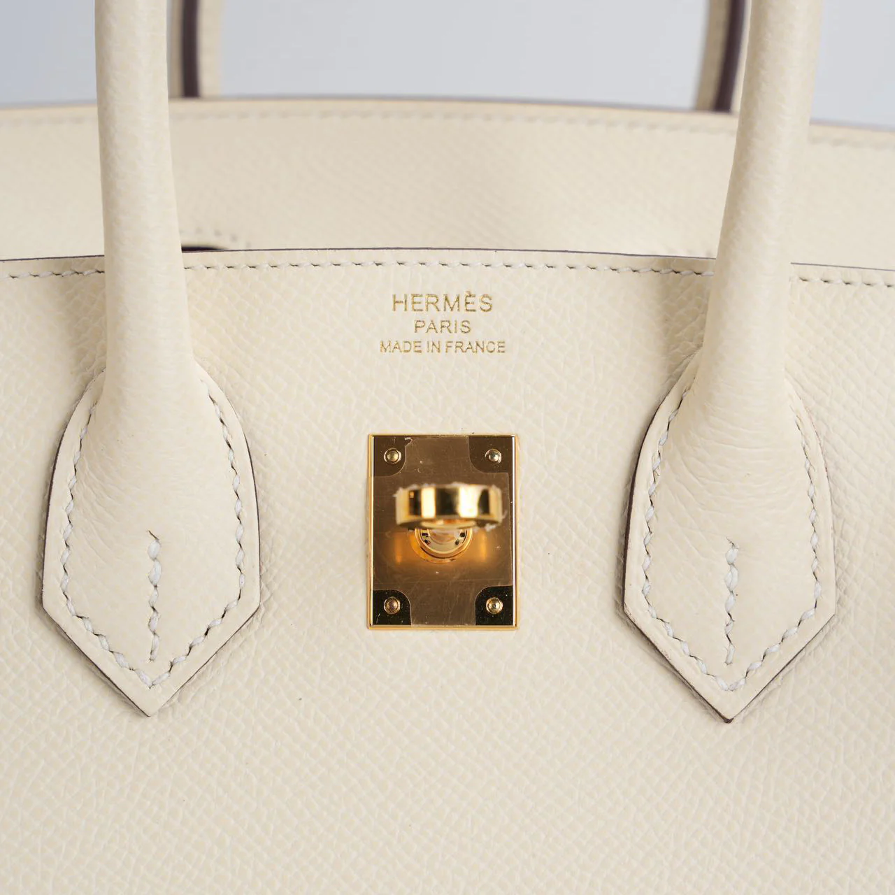used-Hermes Birkin 25cm Sellier Bag in Nata Epsom Gold Hardware-MILOURA