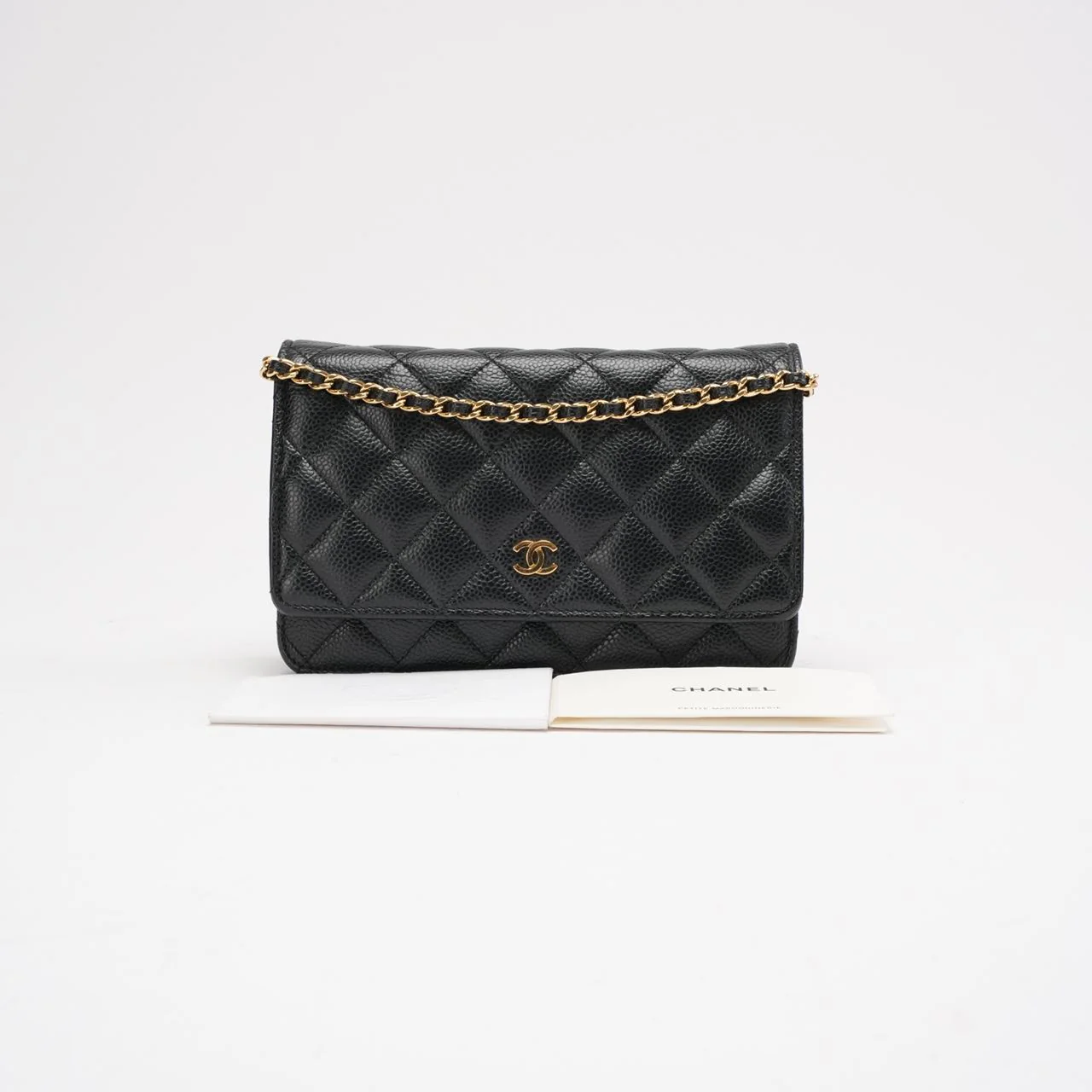 Chanel Classic Wallet on Chain – Schwarzes Caviar-Leder