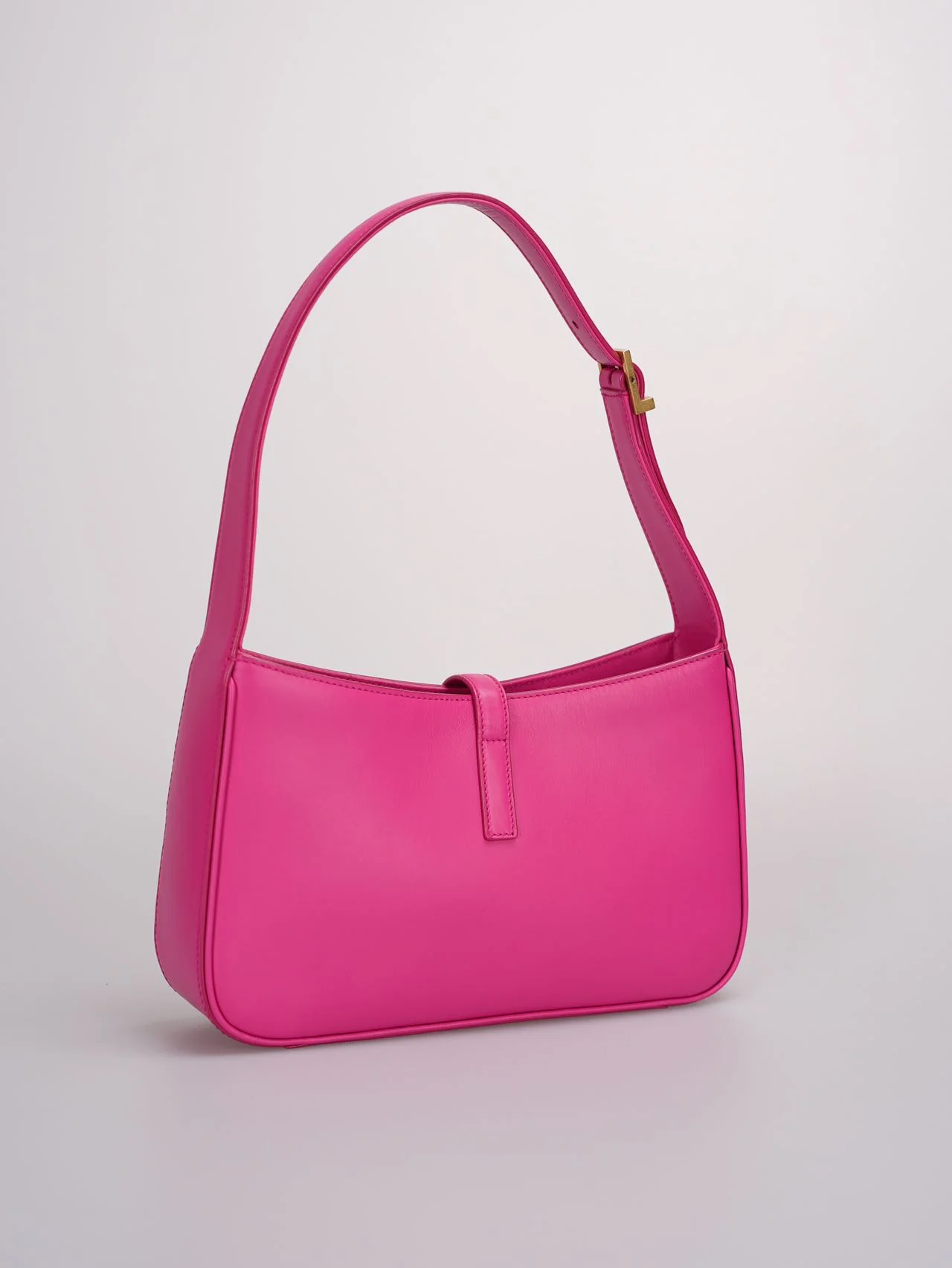 used-Saint Laurent 5 a 7 Fuchsia Hobo Bag-MILOURA