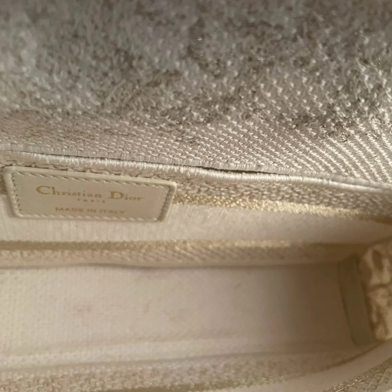 used-Christian Dior Lady D-Joy Bag in Beige-MILOURA