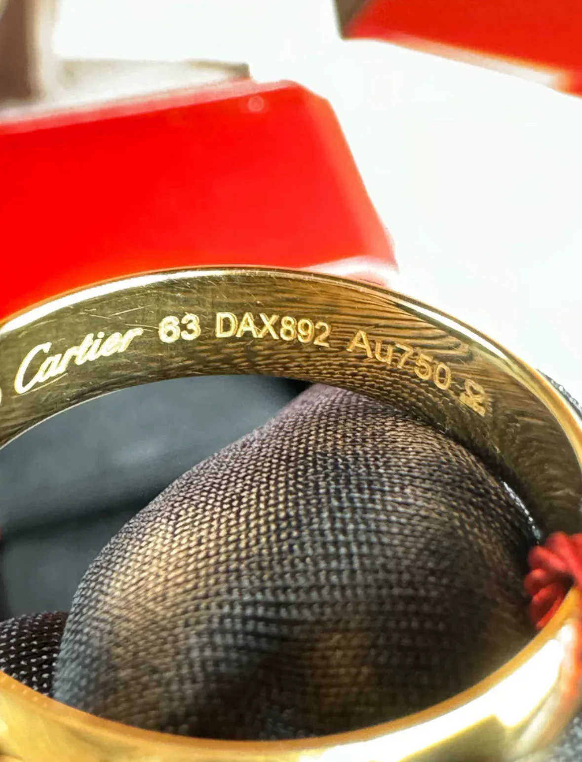 used-CARTIER ring 1895 width 5 mm K18 yellow gold-MILOURA