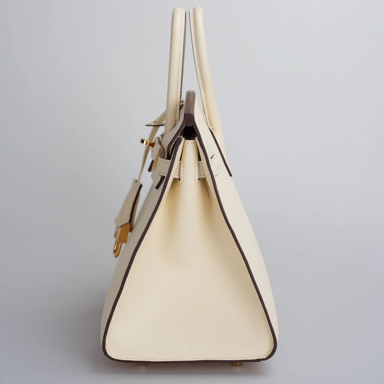 used-Hermes Birkin 25cm Sellier Bag in Nata Epsom Gold Hardware-MILOURA