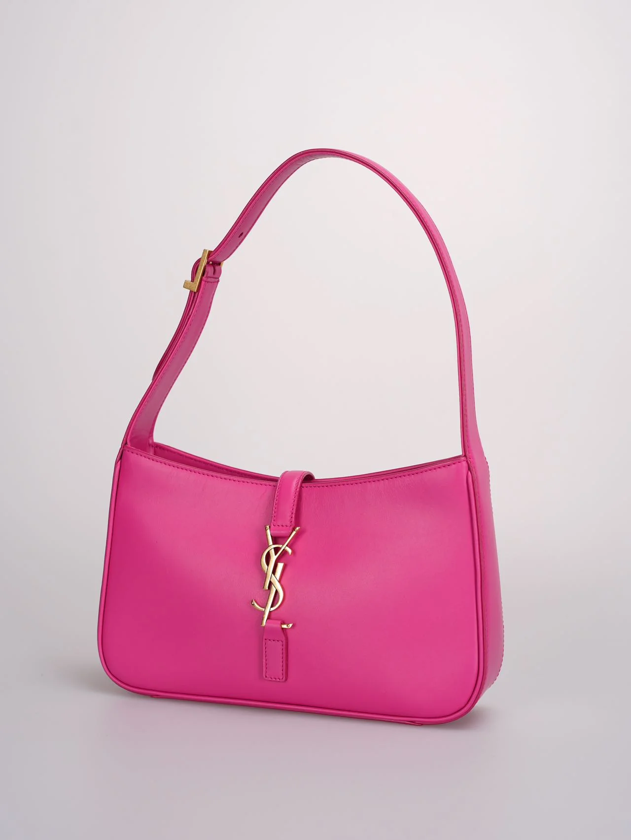 used-Saint Laurent 5 a 7 Fuchsia Hobo Bag-MILOURA