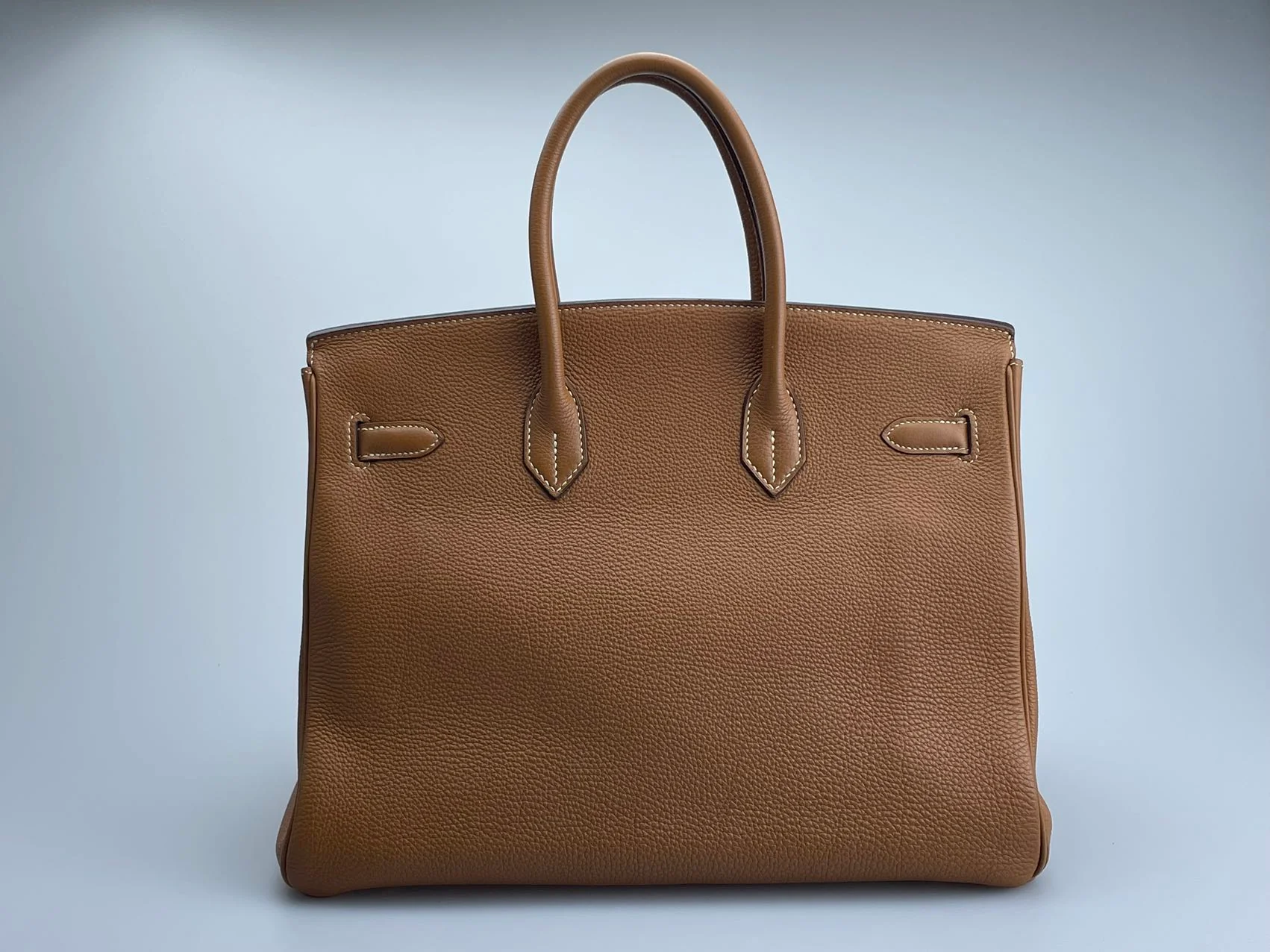 used-Hermes pre-owned Birkin 35 in gold vintage Togo leather-MILOURA