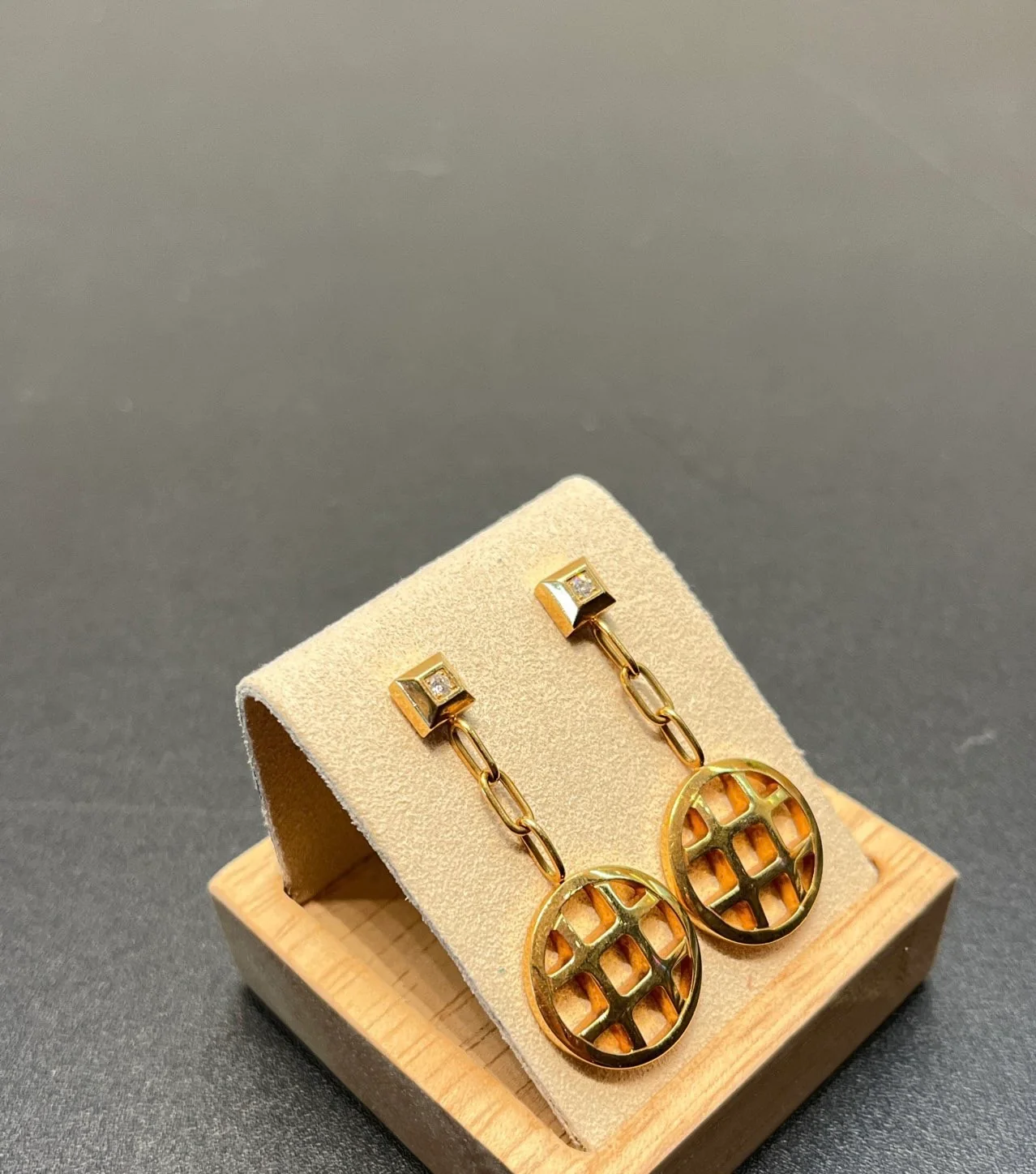 used-Cartier earrings pasha de Cartier with diamonds-MILOURA