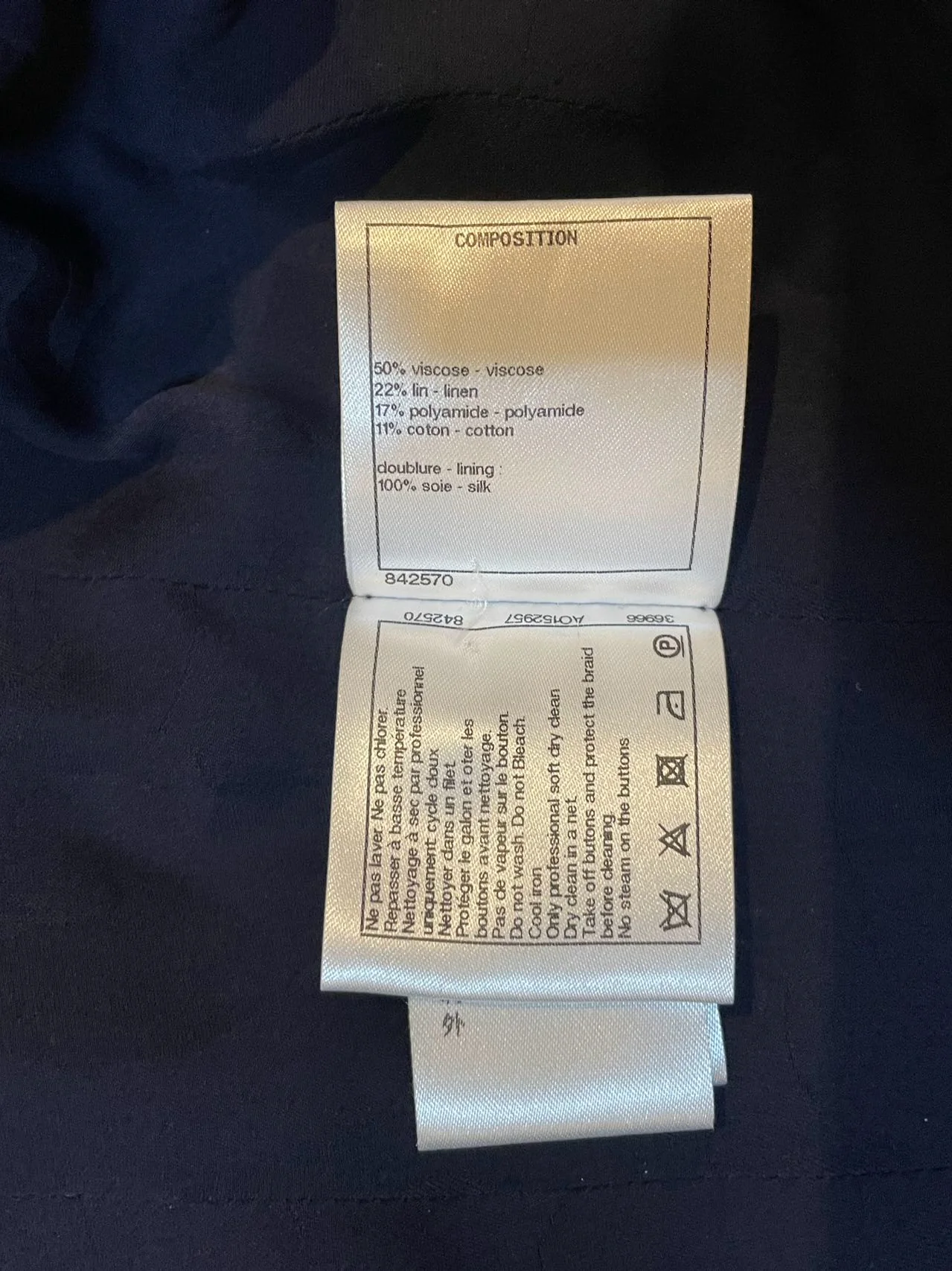 used-Chanel Checkered Tweed Short Sleeve Mini Dress Size 36 in Blue/Red-MILOURA