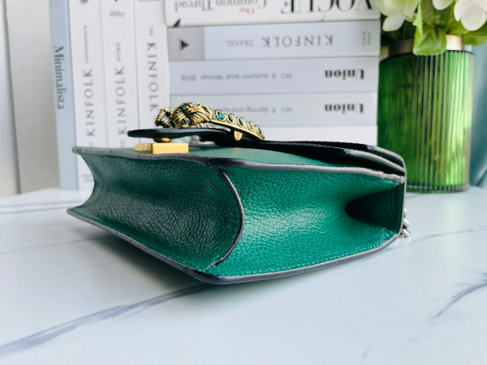 used-Gucci Dionysus mini bag in emerald green-MILOURA