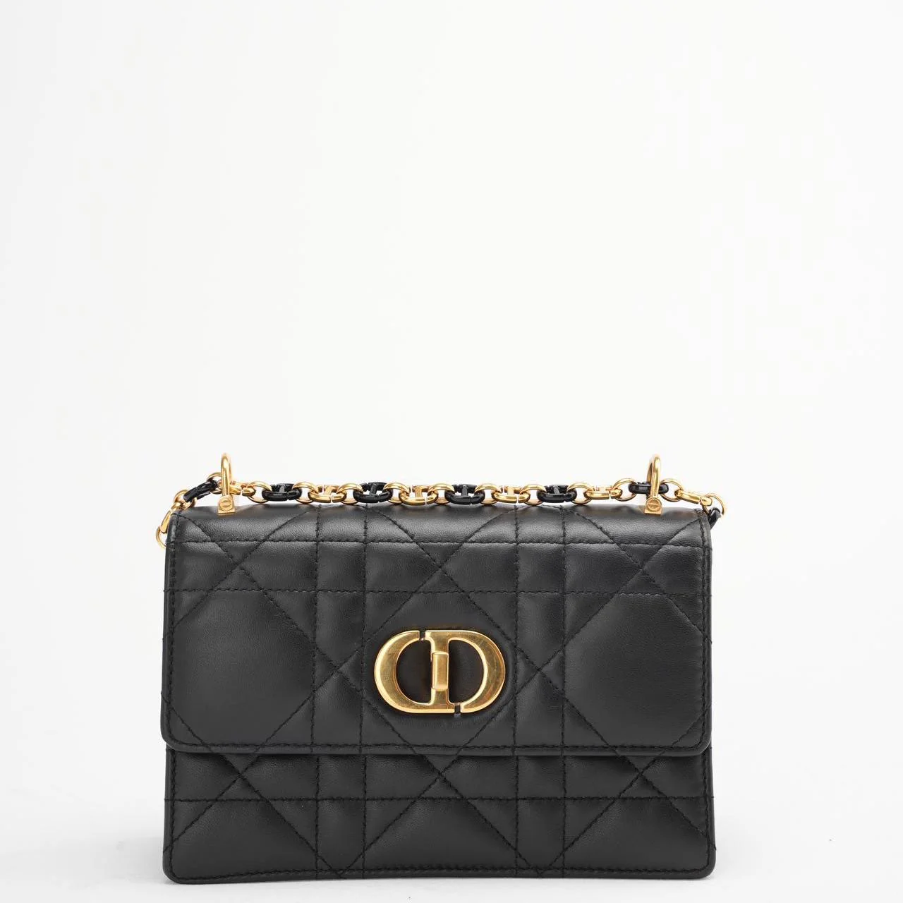 Christian Dior Black Mini Miss Caro Bag Lambskin 2023