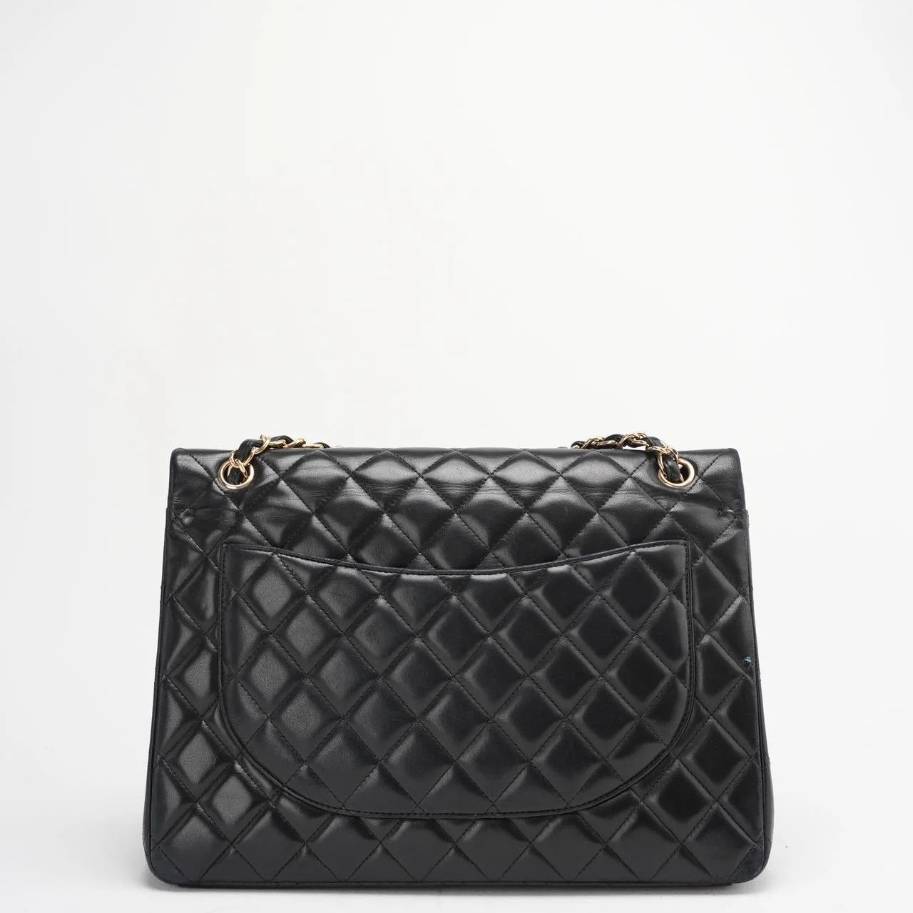 Chanel Black Maxi Classic Double Flap Bag Quilted