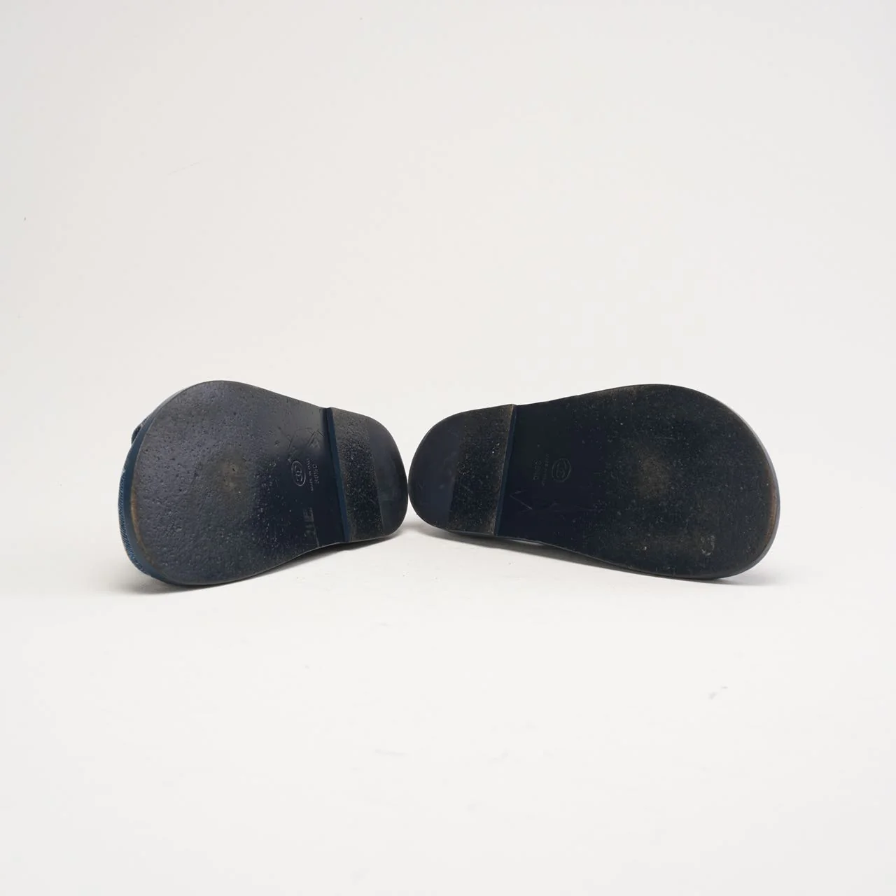 Chanel Blue Denim Dad Sandals Size 38.5