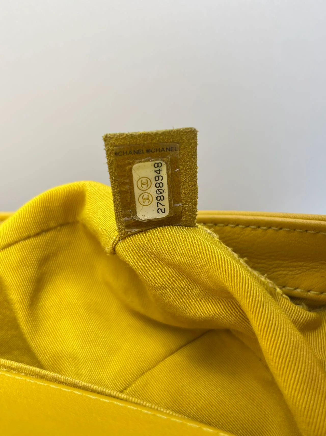 used-Chanel Leboy Medium in Lemon Yellow Bag with Gold Hardware-MILOURA